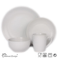 16PCS ROUND MATTE CERAMIC DINNER SET